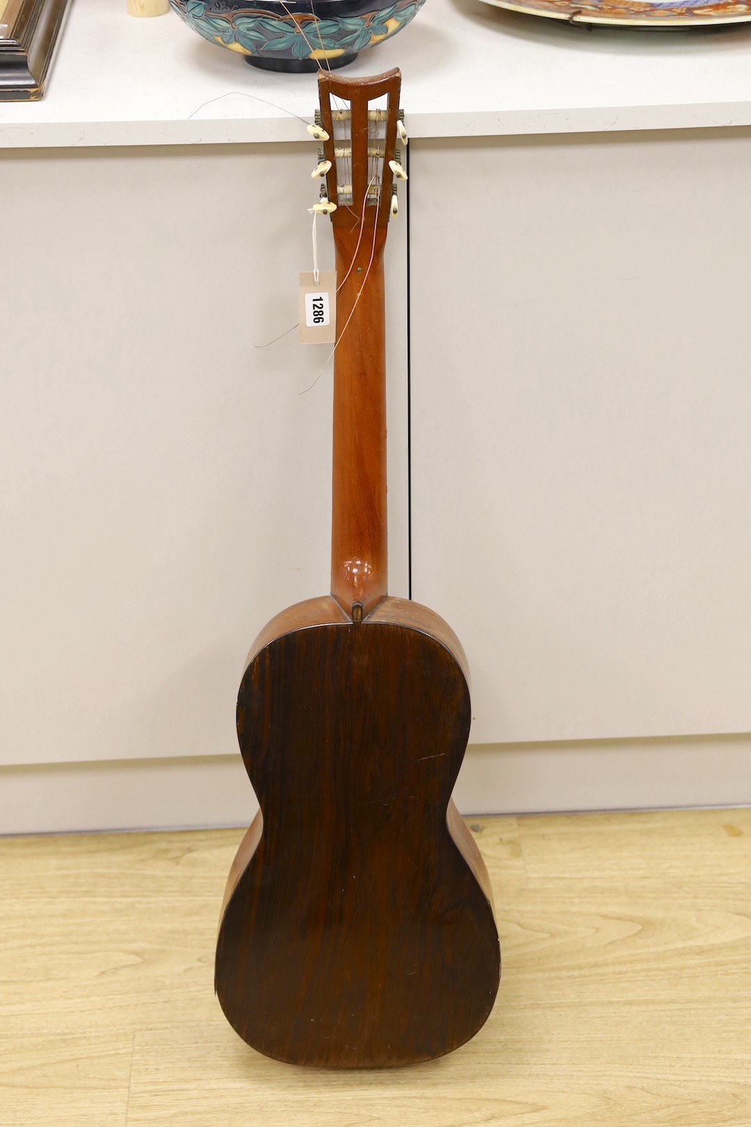 A Victorian parlour guitar
